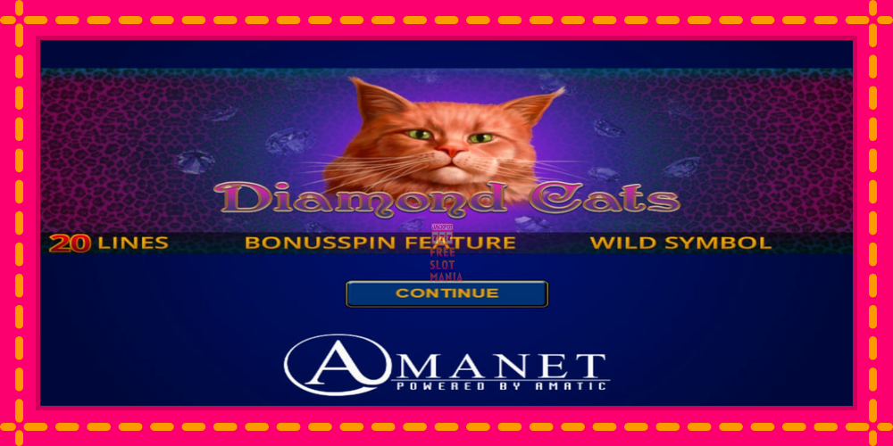 Automat Diamond Cats z jasną grafiką, zdjęcie 1