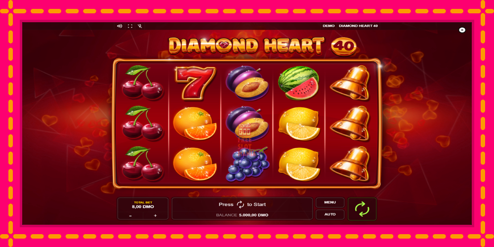 Automat Diamond Heart 40 z jasną grafiką, zdjęcie 1