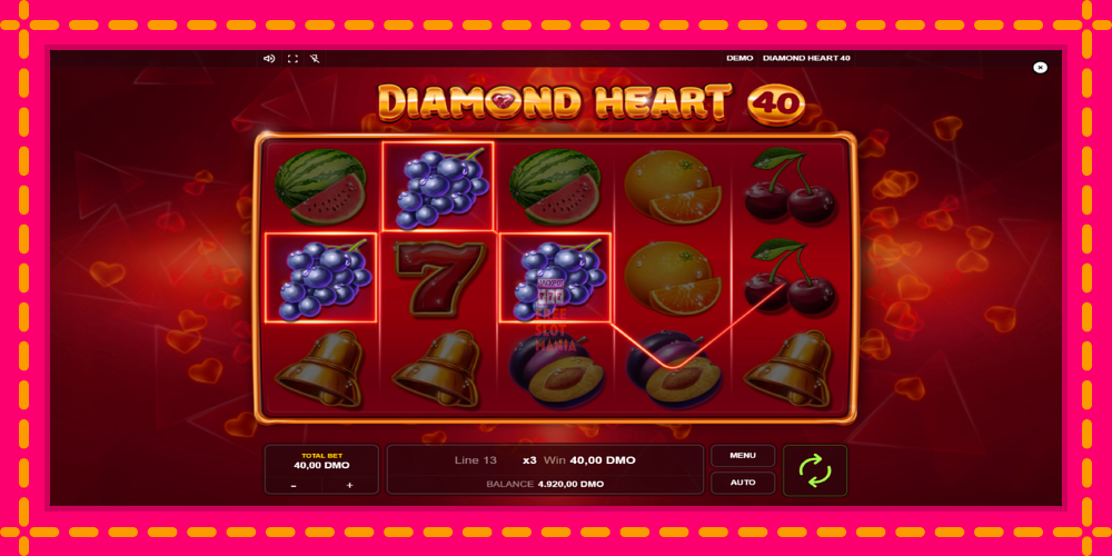 Automat Diamond Heart 40 z jasną grafiką, zdjęcie 2