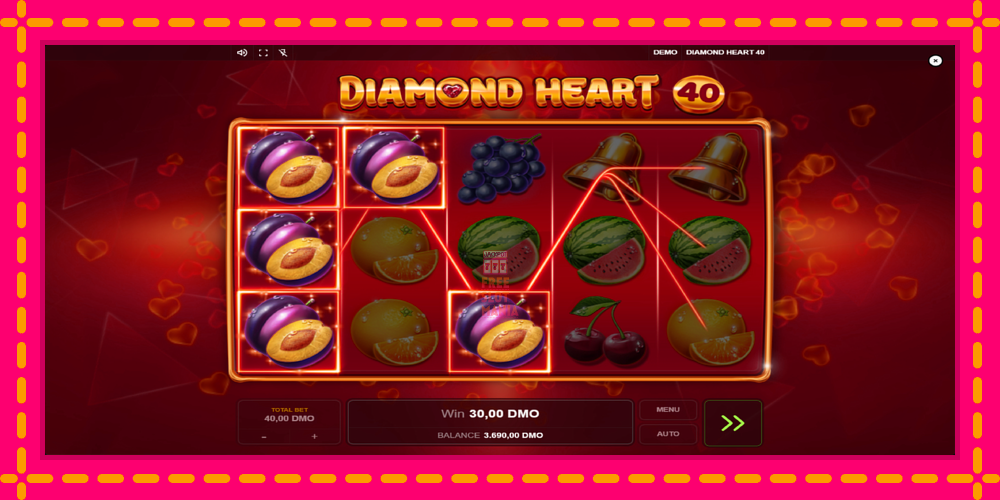 Automat Diamond Heart 40 z jasną grafiką, zdjęcie 3