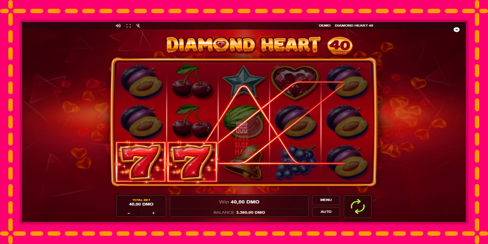 Automat Diamond Heart 40 z jasną grafiką, zdjęcie 4