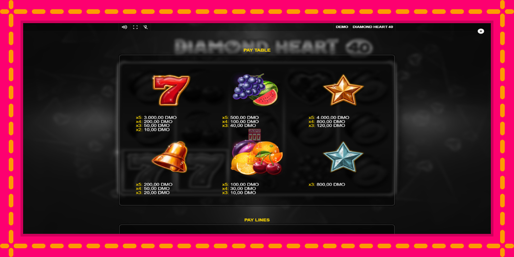 Automat Diamond Heart 40 z jasną grafiką, zdjęcie 5