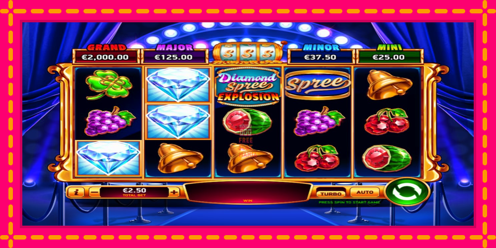 Automat Diamond Spree Explosion z jasną grafiką, zdjęcie 2