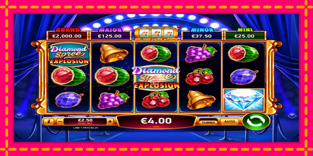 Automat Diamond Spree Explosion z jasną grafiką, zdjęcie 3