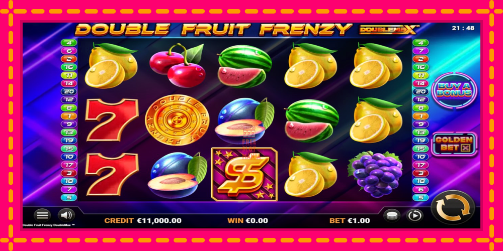 Automat Double Fruit Frenzy DoubleMax z jasną grafiką, zdjęcie 1