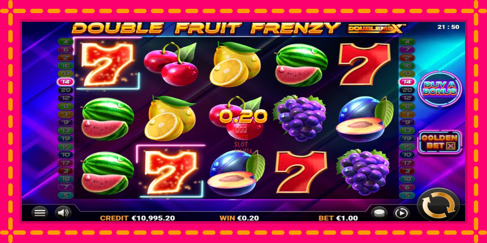 Automat Double Fruit Frenzy DoubleMax z jasną grafiką, zdjęcie 2