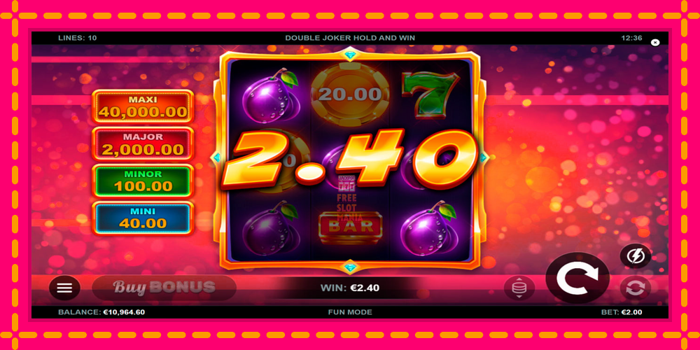 Automat Double Joker Hold and Win z jasną grafiką, zdjęcie 3