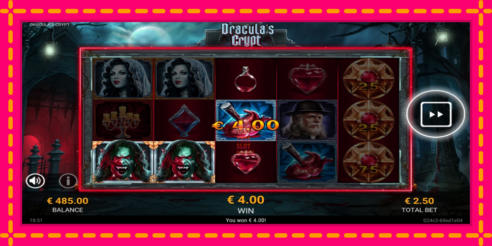 Automat Draculas Crypt z jasną grafiką, zdjęcie 3