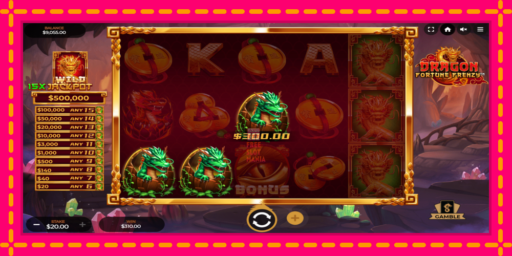 Automat Dragon Fortune Frenzy z jasną grafiką, zdjęcie 3