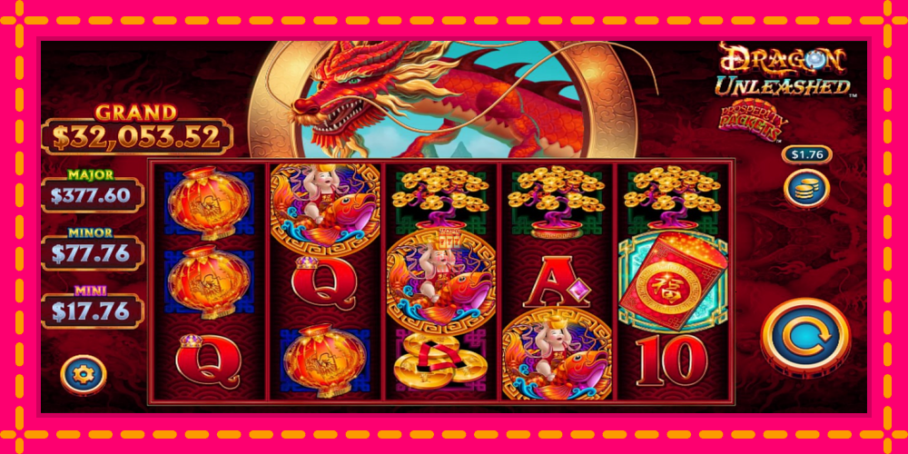 Automat Dragon Unleashed - Prosperity Packets z jasną grafiką, zdjęcie 2