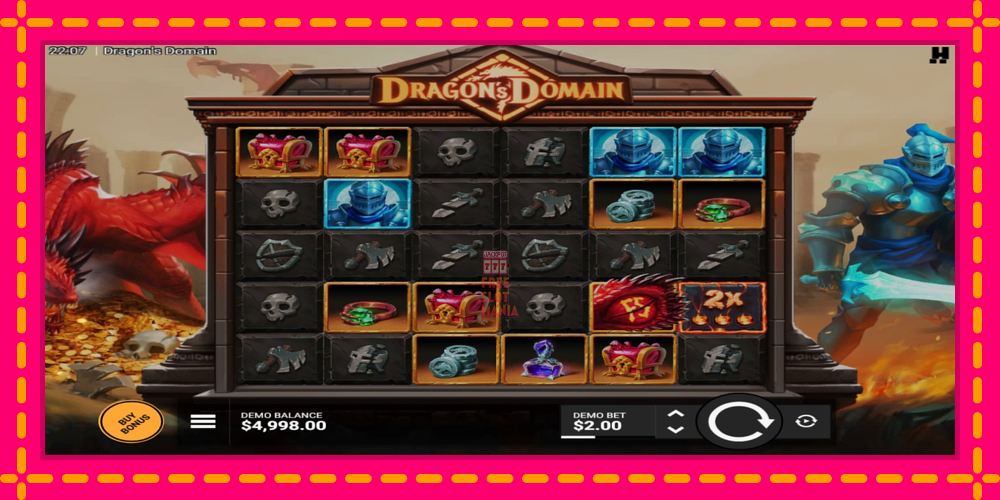 Automat Dragons Domain z jasną grafiką, zdjęcie 2