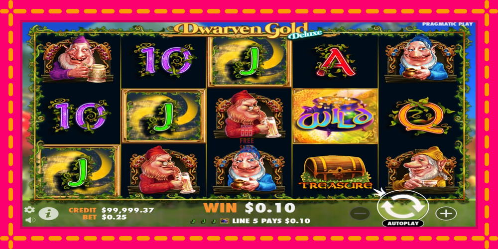 Automat Dwarven Gold Deluxe z jasną grafiką, zdjęcie 3