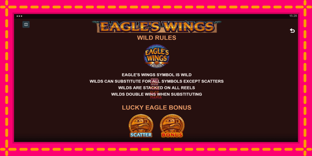 Automat Eagles Wings z jasną grafiką, zdjęcie 5