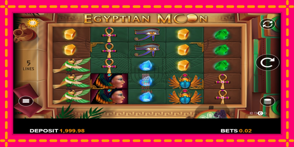 Automat Egyptian Moon z jasną grafiką, zdjęcie 2