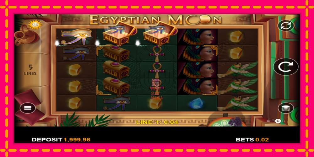 Automat Egyptian Moon z jasną grafiką, zdjęcie 3