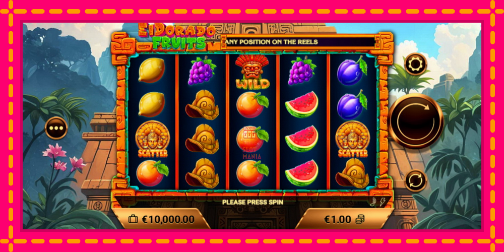 Automat El Dorado Fruits z jasną grafiką, zdjęcie 2