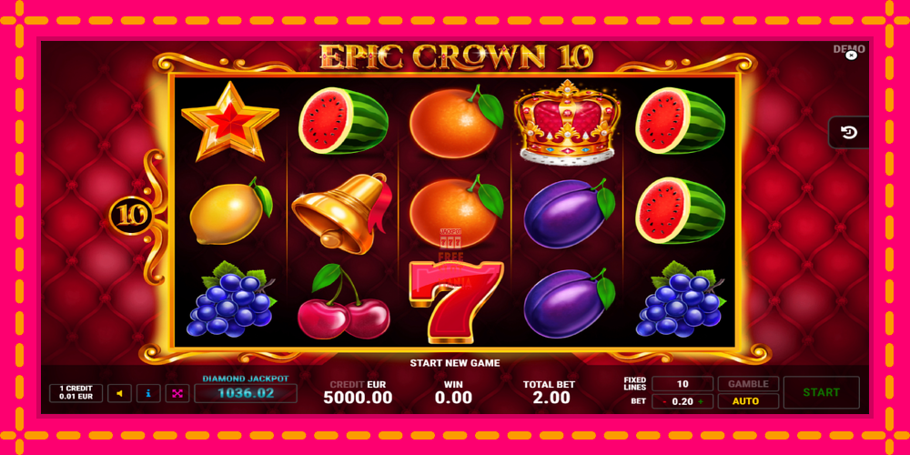 Automat Epic Crown 10 z jasną grafiką, zdjęcie 1