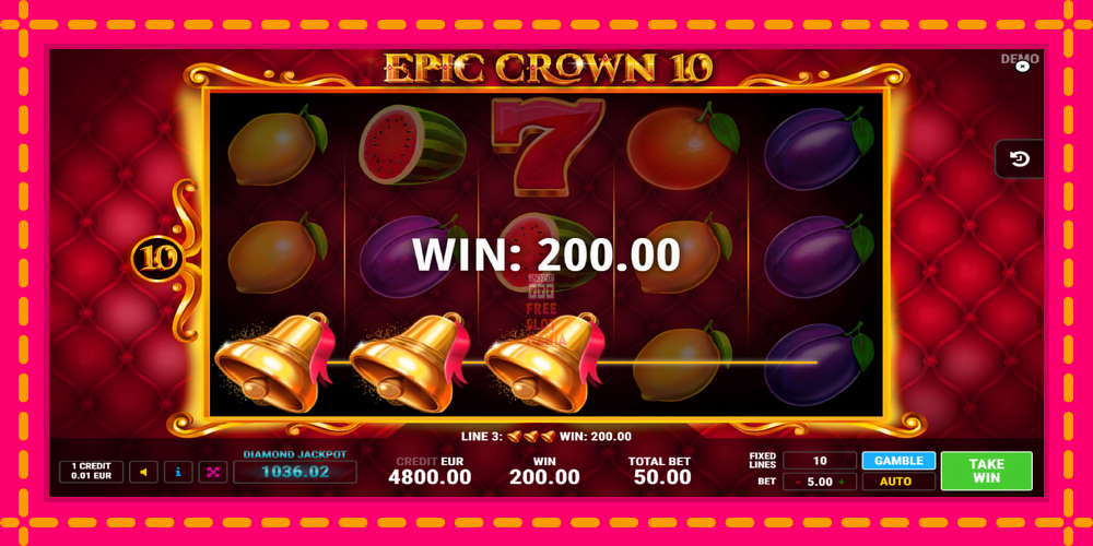 Automat Epic Crown 10 z jasną grafiką, zdjęcie 2