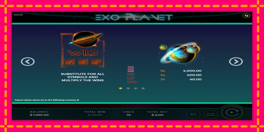 Automat Exo Planet z jasną grafiką, zdjęcie 4