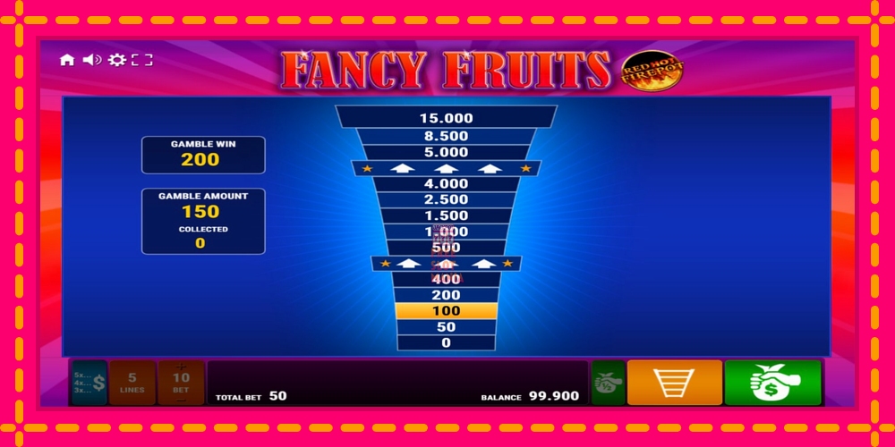 Automat Fancy Fruits Red Hot Firepot z jasną grafiką, zdjęcie 3