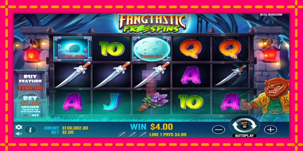 Automat Fangtastic Freespins z jasną grafiką, zdjęcie 3