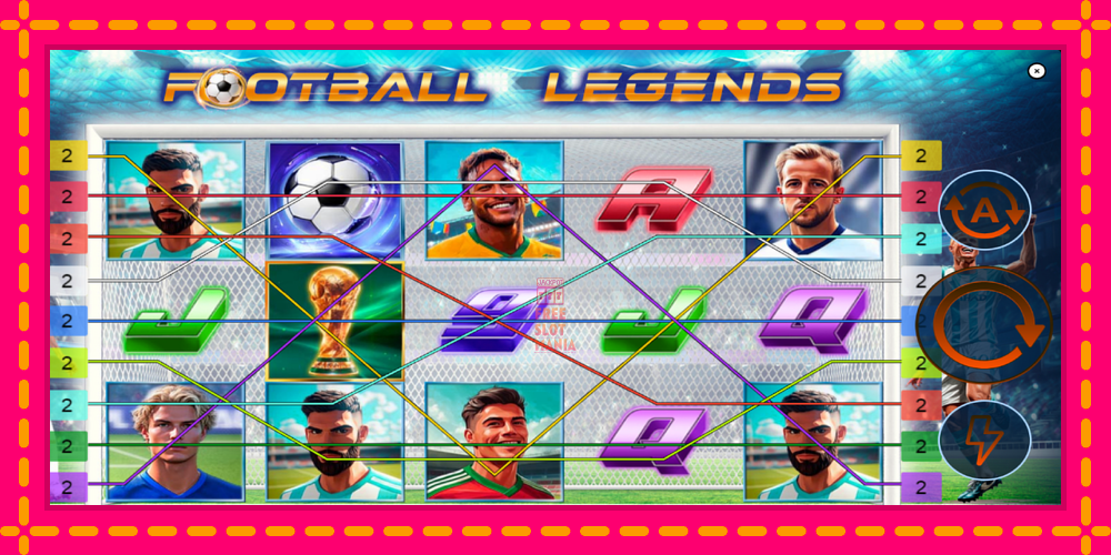 Automat Football Legends z jasną grafiką, zdjęcie 2