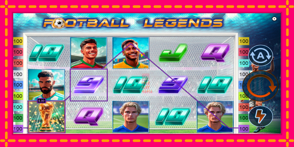 Automat Football Legends z jasną grafiką, zdjęcie 3