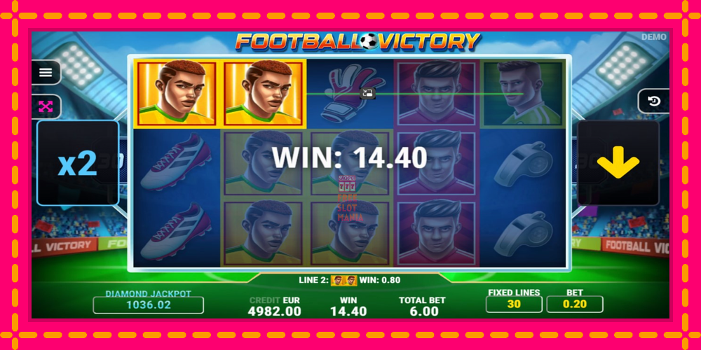 Automat Football Victory z jasną grafiką, zdjęcie 3