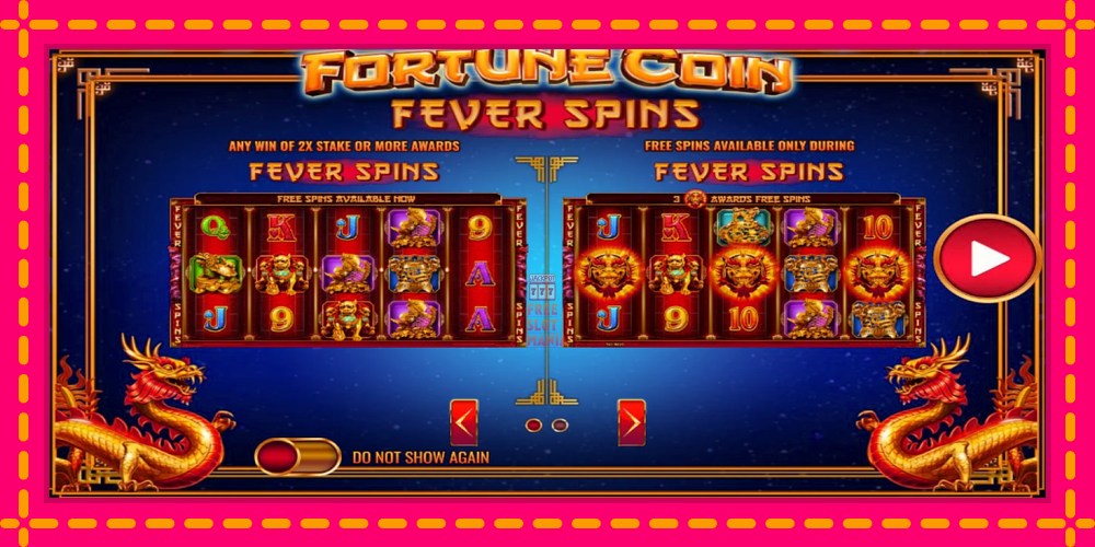 Automat Fortune Coin Fever Spins z jasną grafiką, zdjęcie 3