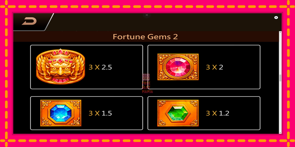 Automat Fortune Gems 2 z jasną grafiką, zdjęcie 6