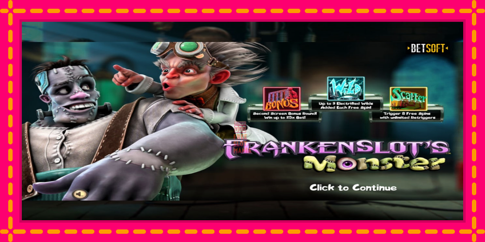 Automat Frankenslots Monster z jasną grafiką, zdjęcie 1