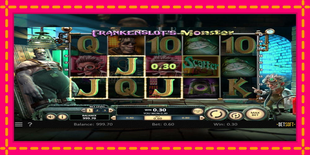 Automat Frankenslots Monster z jasną grafiką, zdjęcie 2