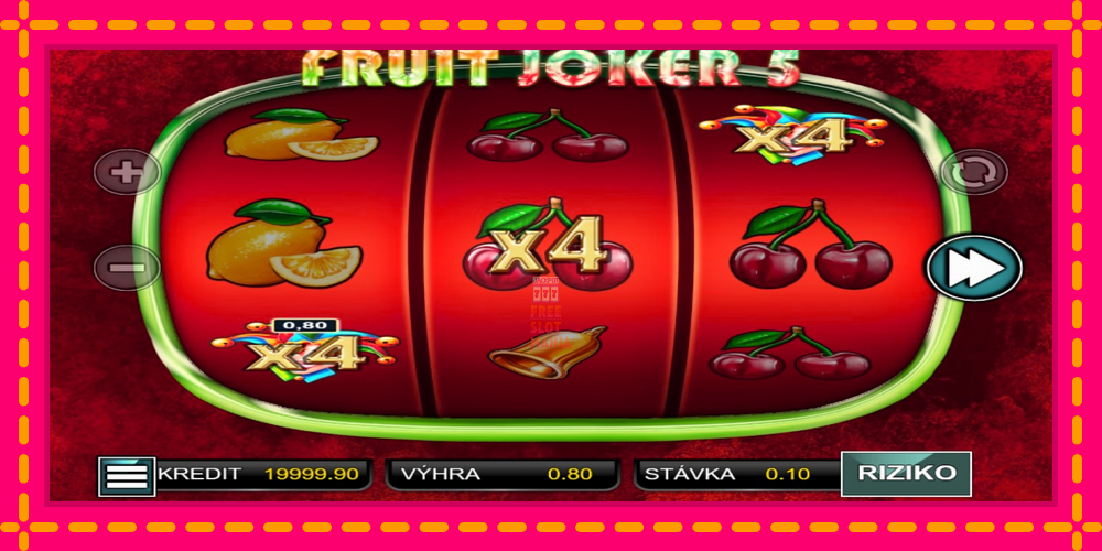 Automat Fruit Joker 5 z jasną grafiką, zdjęcie 2