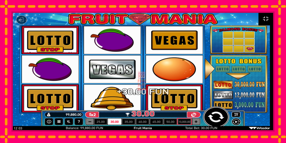 Automat Fruit Mania z jasną grafiką, zdjęcie 2