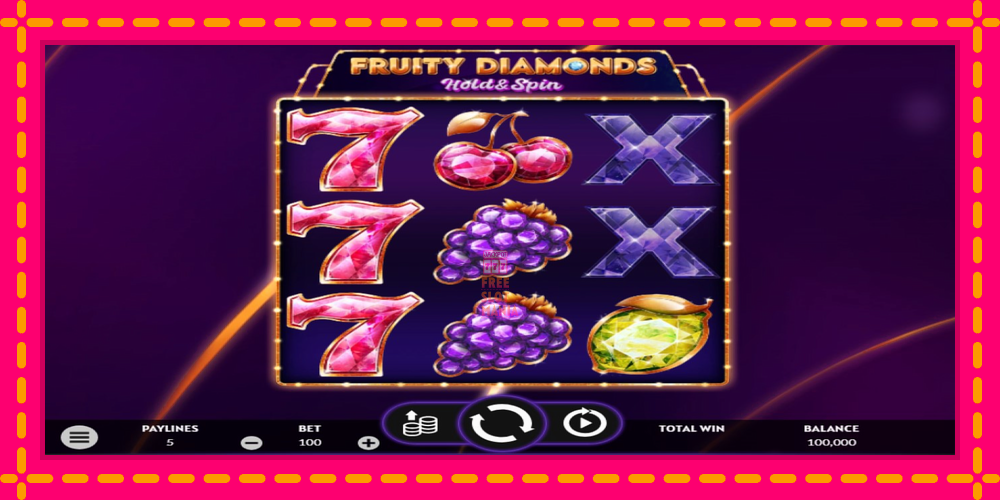 Automat Fruity Diamonds z jasną grafiką, zdjęcie 1