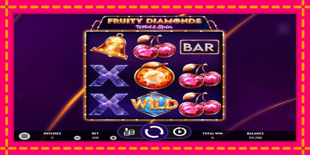 Automat Fruity Diamonds z jasną grafiką, zdjęcie 2