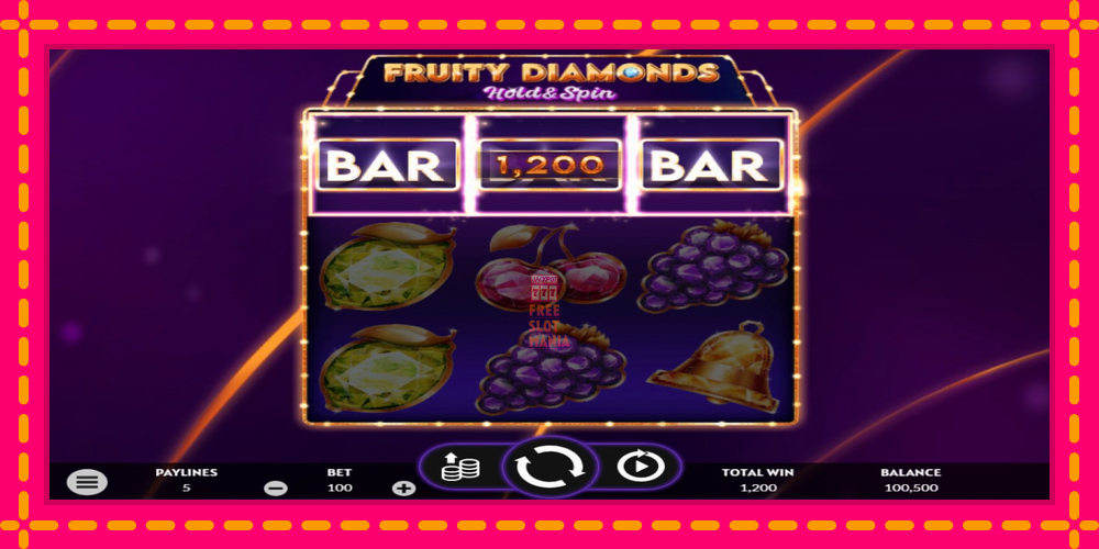 Automat Fruity Diamonds z jasną grafiką, zdjęcie 4