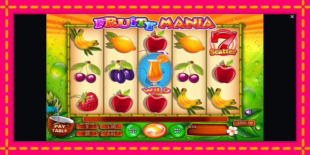 Automat Fruity Mania z jasną grafiką, zdjęcie 1