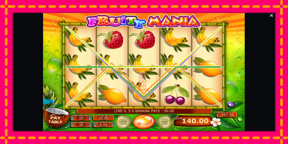 Automat Fruity Mania z jasną grafiką, zdjęcie 5