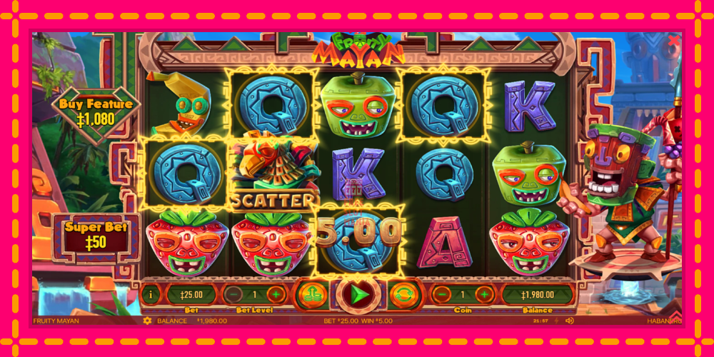 Automat Fruity Mayan z jasną grafiką, zdjęcie 3