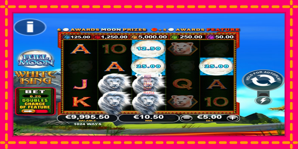 Automat Full Moon: White King PowerPlay Jackpot z jasną grafiką, zdjęcie 2