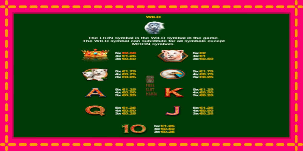 Automat Full Moon: White King PowerPlay Jackpot z jasną grafiką, zdjęcie 6