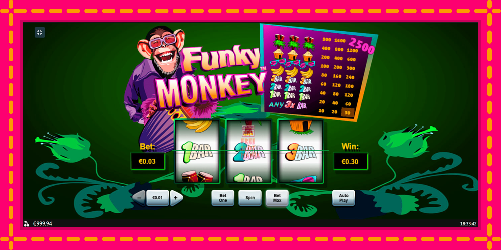 Automat Funky Monkey z jasną grafiką, zdjęcie 2