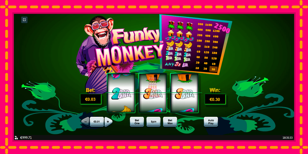 Automat Funky Monkey z jasną grafiką, zdjęcie 3