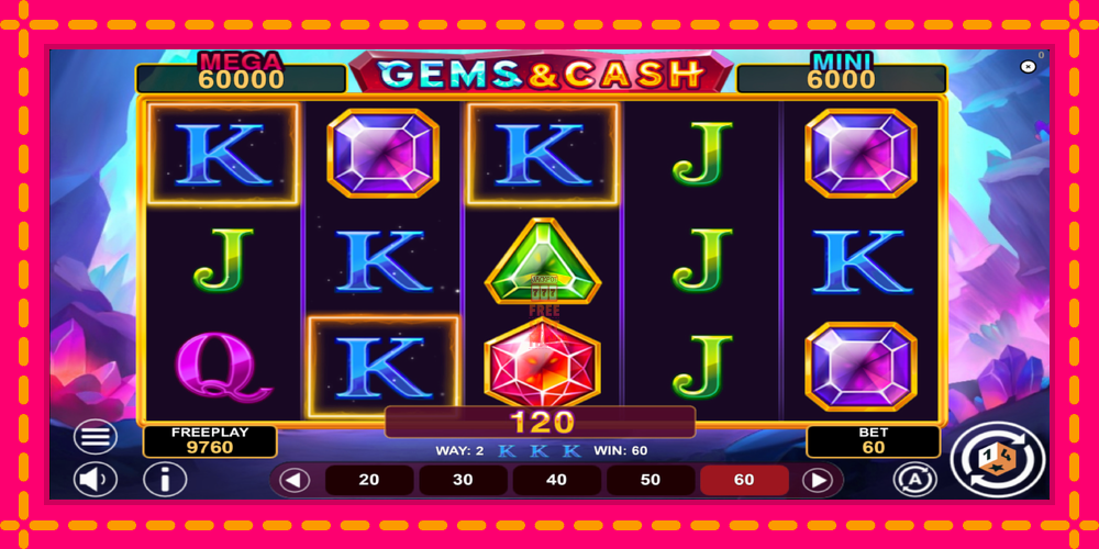 Automat Gems & Cash z jasną grafiką, zdjęcie 3