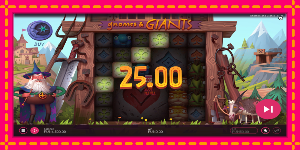 Automat Gnomes & Giants z jasną grafiką, zdjęcie 3