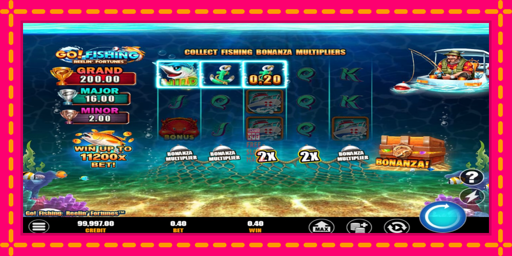 Automat Go! Fishing: Reelin Fortunes z jasną grafiką, zdjęcie 4