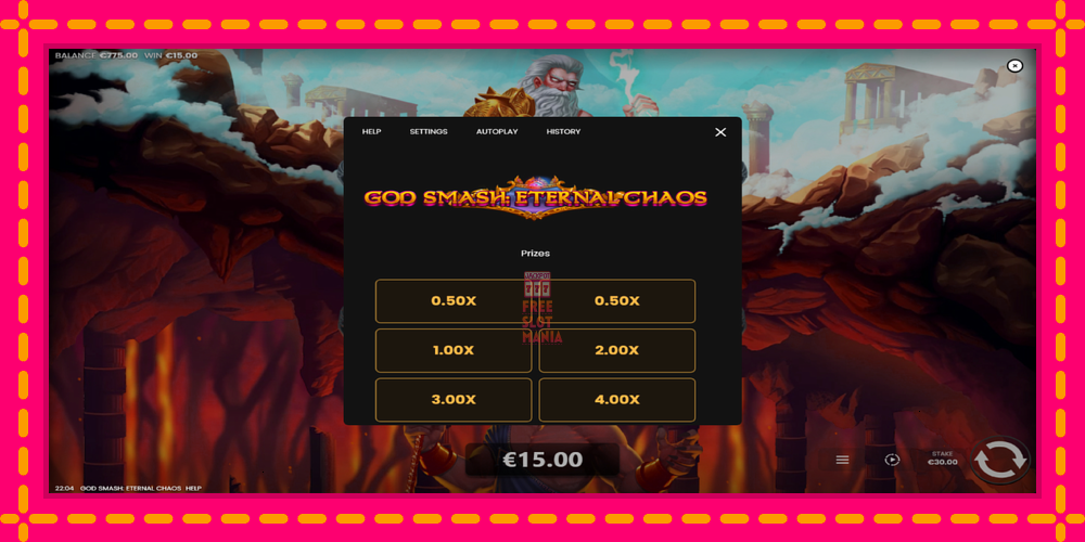 Automat God Smash: Eternal Chaos z jasną grafiką, zdjęcie 5