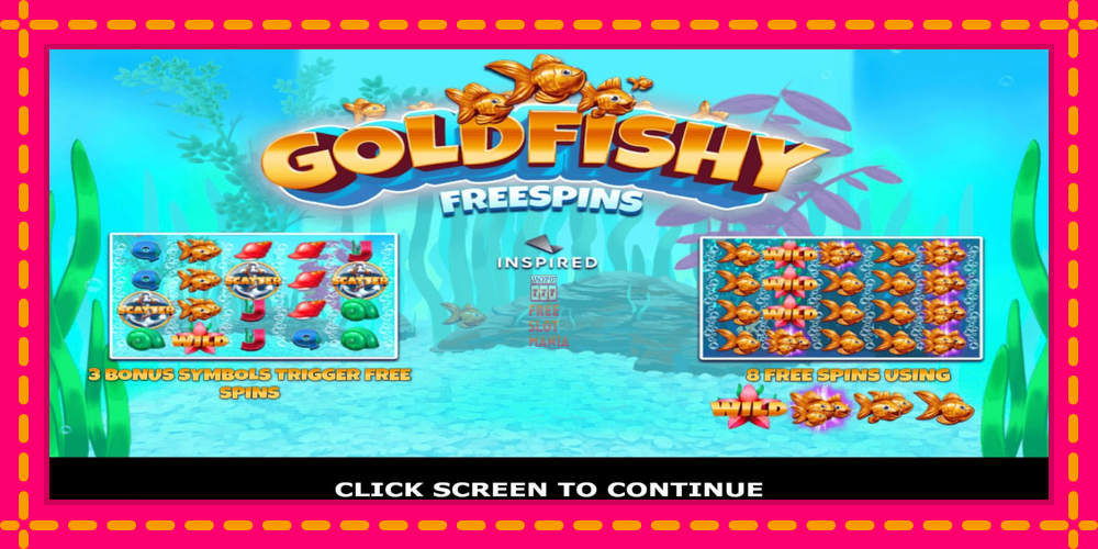 Automat Gold Fishy Free Spins z jasną grafiką, zdjęcie 1