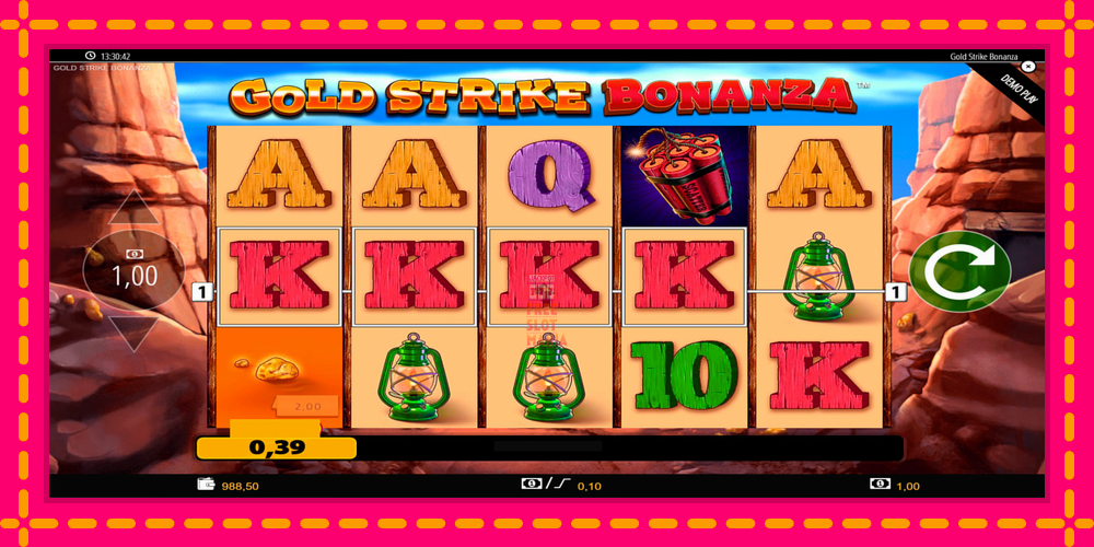 Automat Gold Strike Bonanza z jasną grafiką, zdjęcie 4